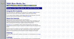 Desktop Screenshot of msrarebooks.com